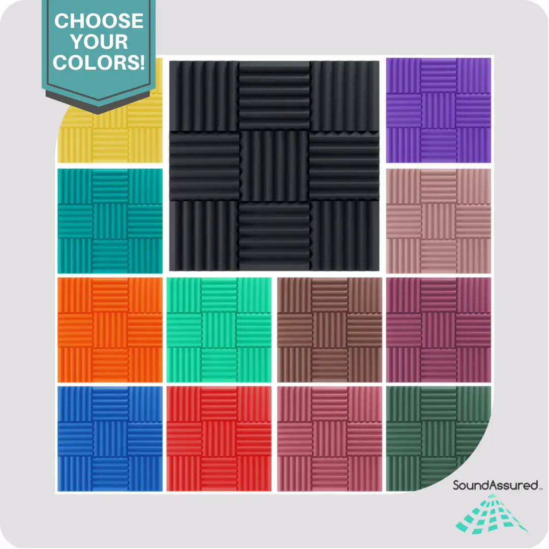 Easy Mount Acoustic Foam Kit - 12x12x2" Acoustic Foam Panels With Adhesive - Wedge Style - 4 Pack, photo 10 of 36