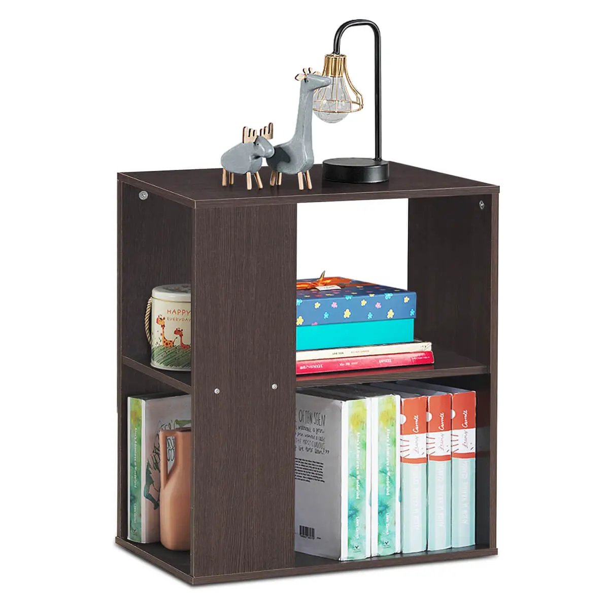 2-Tier Side End Table with Storage Shelves, photo 7 of 9