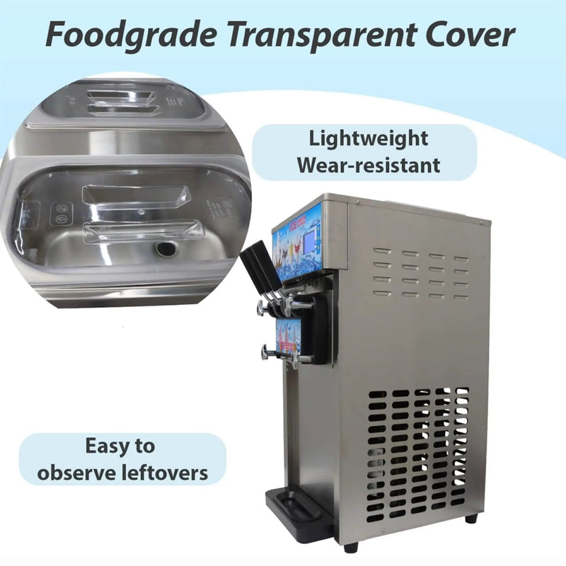 3-Flavor 9L Commercial 1200W Countertop Soft Serve Machine (SAK51986) by SAKSBY WHOLESALE