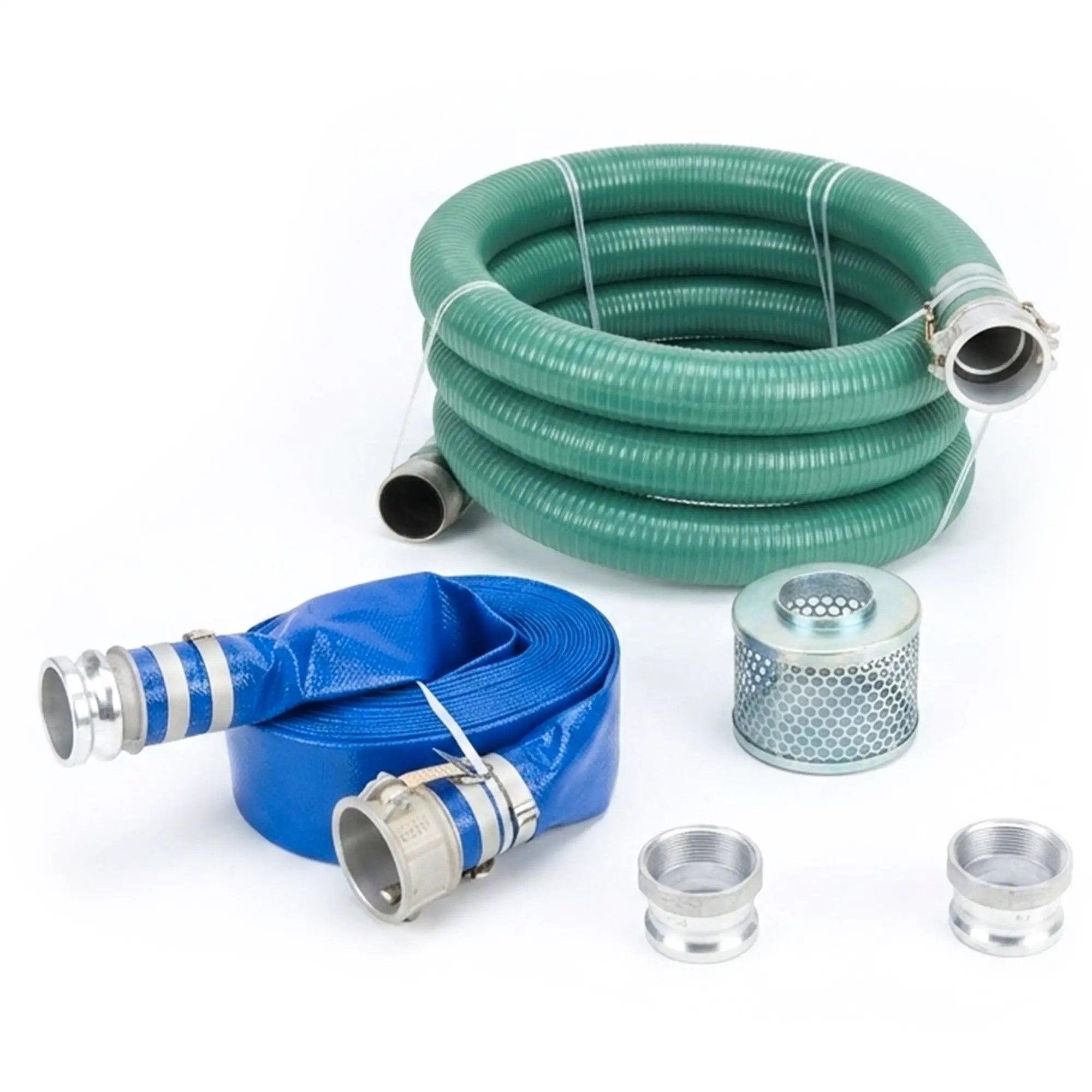 4-Inch Trash Pump Hose Kit Heavy-Duty Suction and Discharge Set by Tomahawk Power