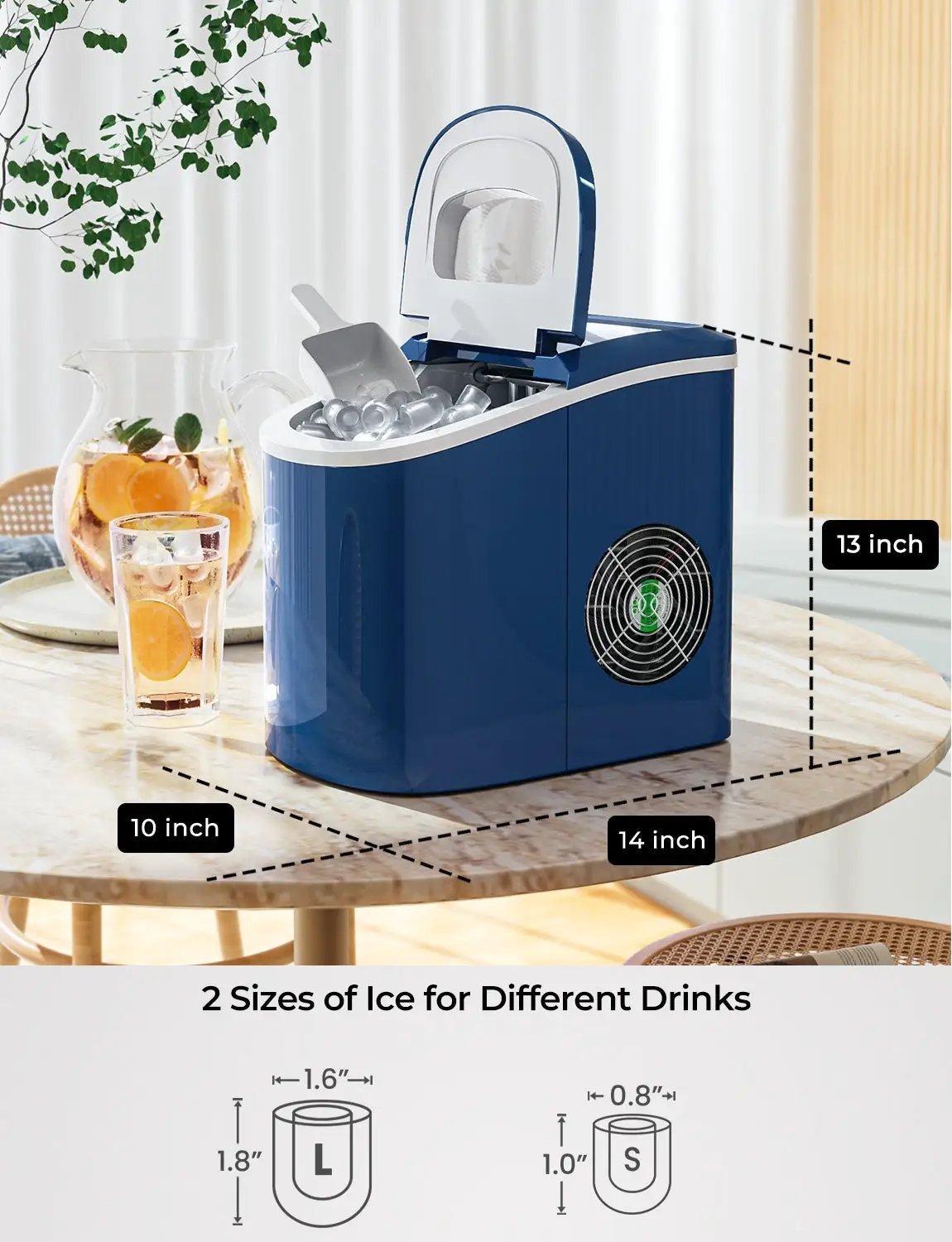 Mini Portable Compact Electric Ice Maker Machine by DirectDeals