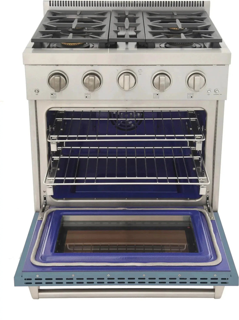 Kucht 30" Freestanding Professional Gas Range KFX3000X-LB by Farmhouse Kitchen and Bath