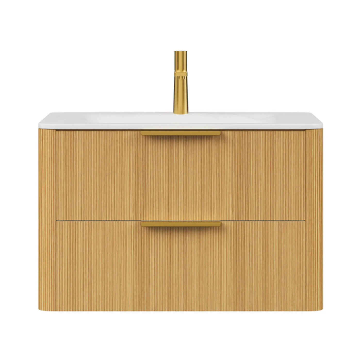 Luxury 30/36-Inch Sintered Stone Floating Bathroom Vanity With Sink (SAK70429) by SAKSBY WHOLESALE