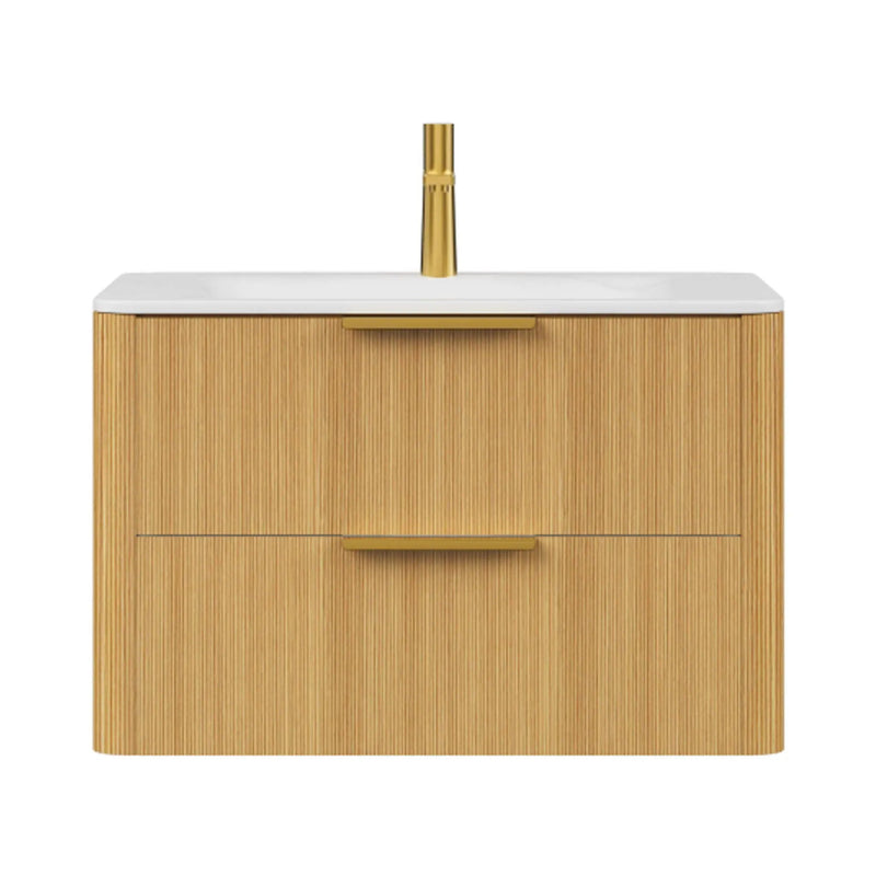 Nuvia Luxury 30/36-Inch Sintered Stone Floating Bathroom Vanity With Sink (SAK70429) by SAKSBY WHOLESALE