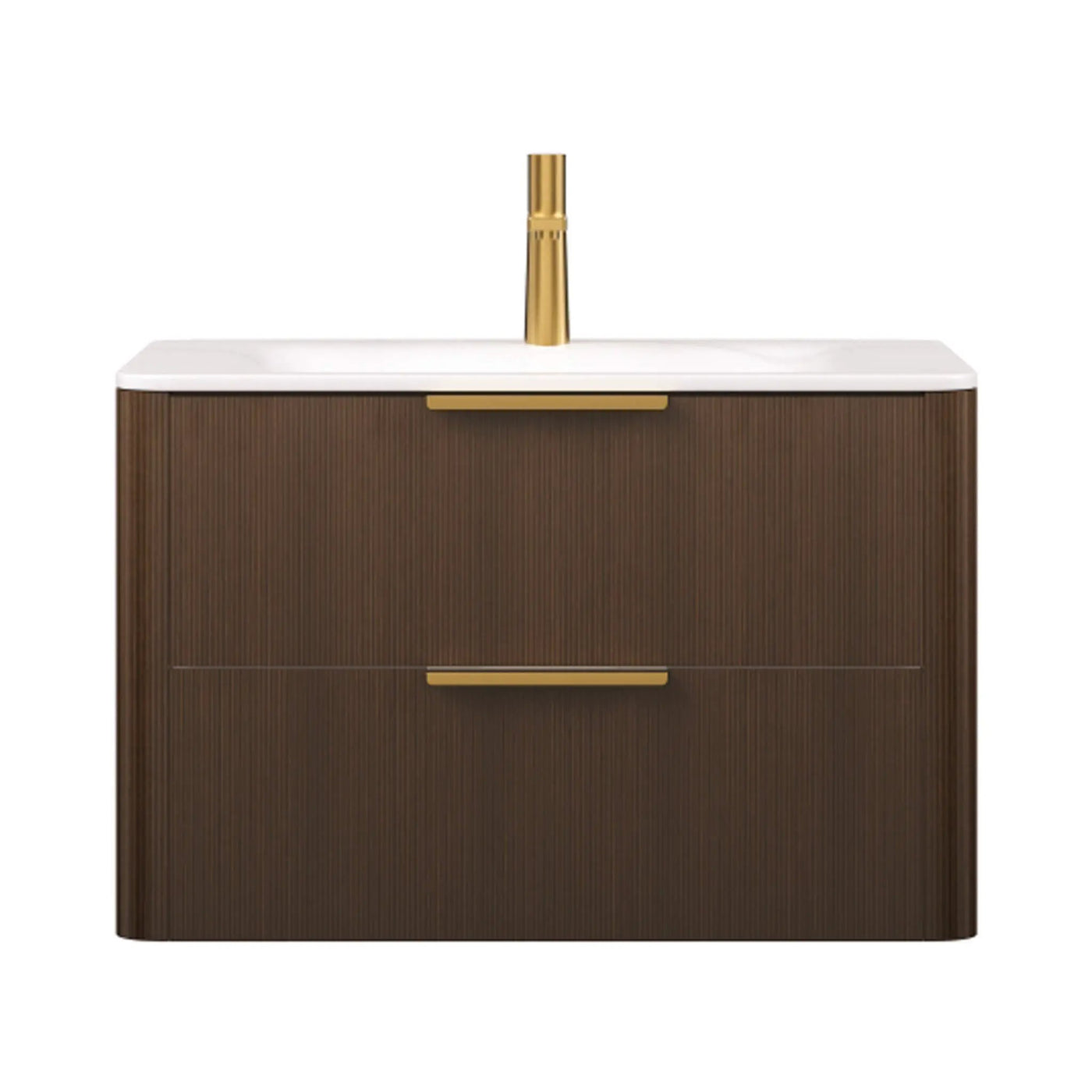 Luxury 30/36-Inch Sintered Stone Floating Bathroom Vanity With Sink (SAK70429) by SAKSBY WHOLESALE