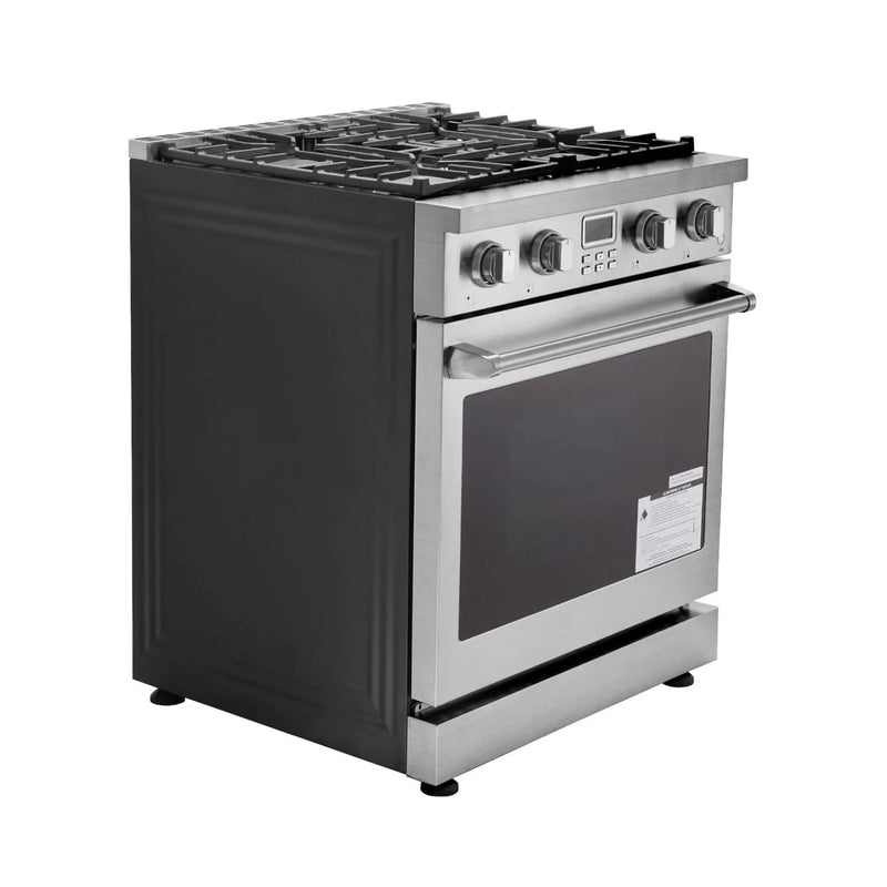 30-Inch Stainless Steel Convection Gas Range Oven With 4-Sealed Burners (SAK25187) by SAKSBY WHOLESALE