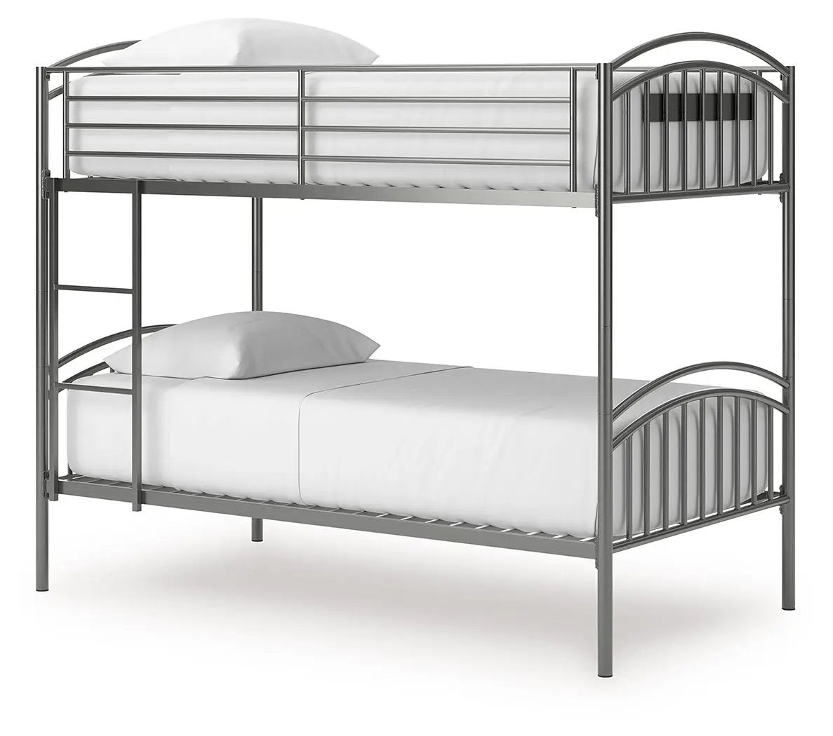 Lanceburg - Twin/Twin Bunk Bed With Ladder - Gray by Unique Piece Furniture