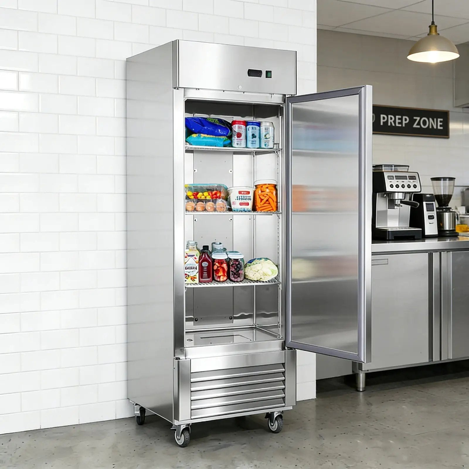 27" Commercial Refrigerator with Solid Door by HouseOfZazla
