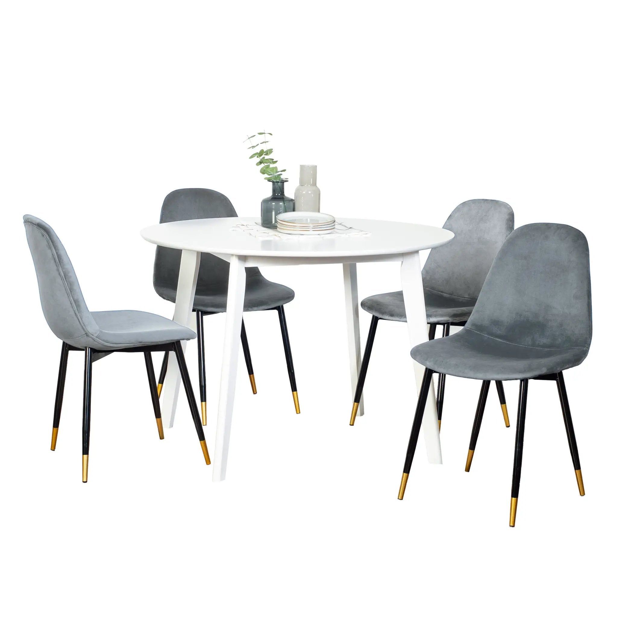 Lassan Contemporary 5-Piece Dining Set by HouseOfZazla