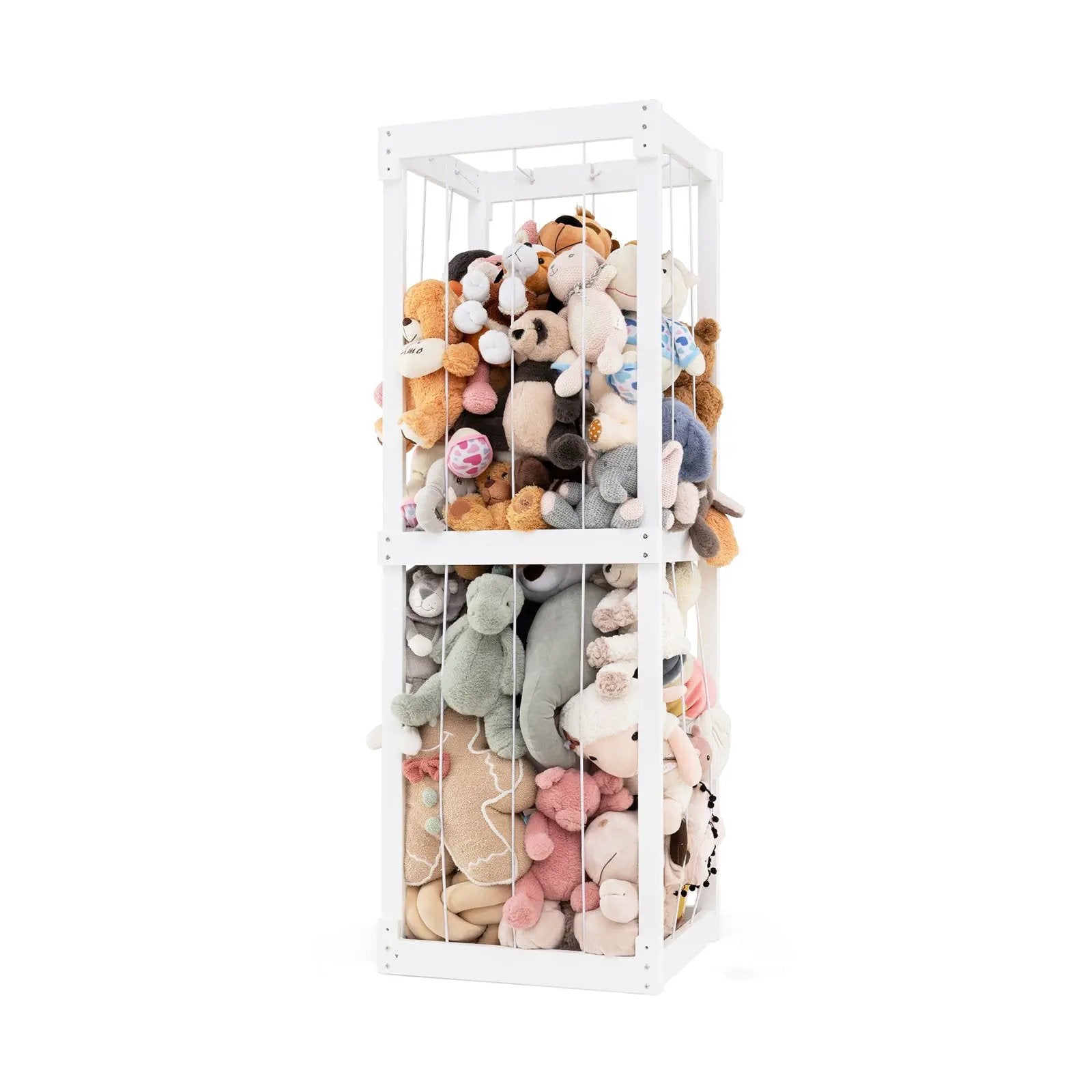 300L Large Stuffed Animal Storage with Open Top and Elastic Cords by DirectDeals