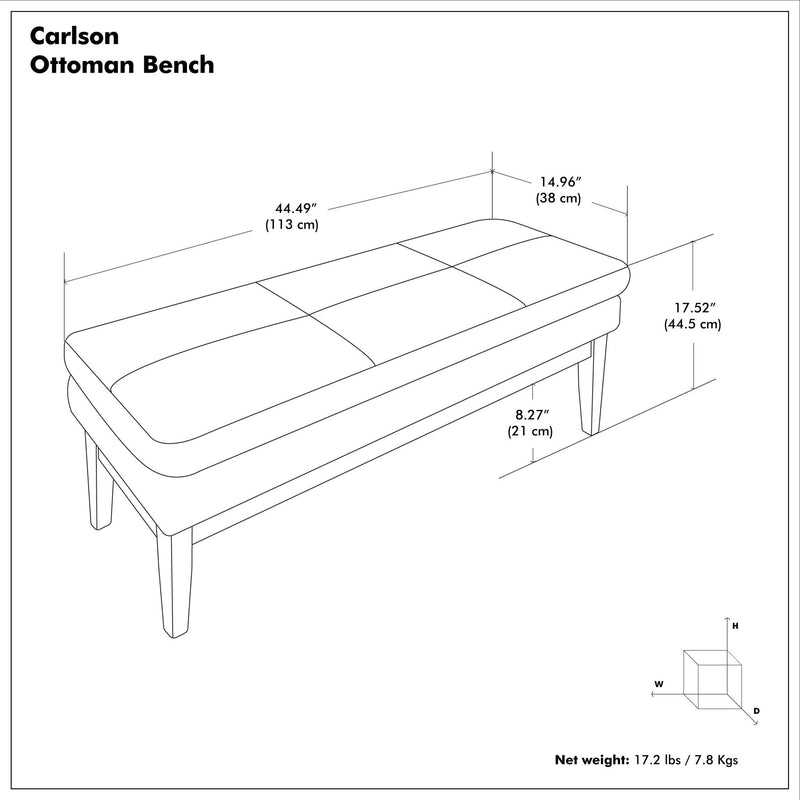 Carlson - Ottoman Bench, Mid Century Design by HouseOfZazla