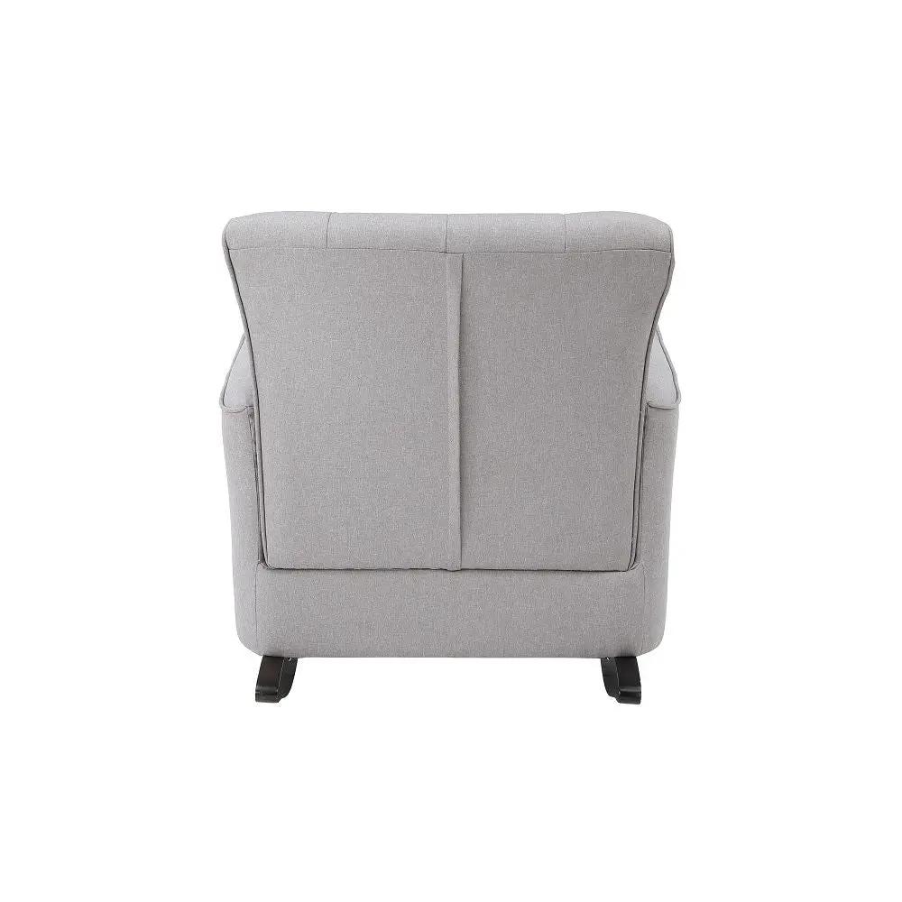 Denzell - Rocking Chair - Light Gray Linen by Unique Piece Furniture