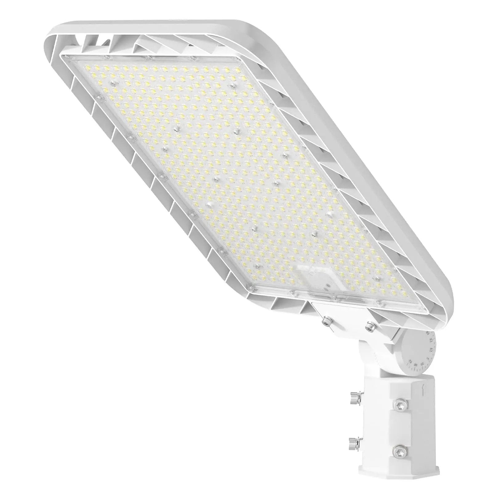 300W Hard Wire LED Street/Parking Lot Light, 45000LM Commercial Lighting with Slip Fitter Mount,IP65 5000K Dusk to Dawn Sensor by Outdoor Solar Outlet
