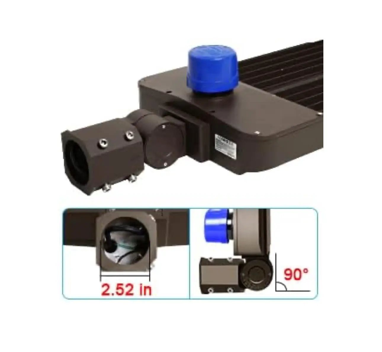 300W LED Parking Lot Light Hard Wire Slip Fitter Mount Dusk to Dawn LED Outdoor Lighting Exterior Flood Light Commercial IP65 Waterproof by Outdoor Solar Outlet