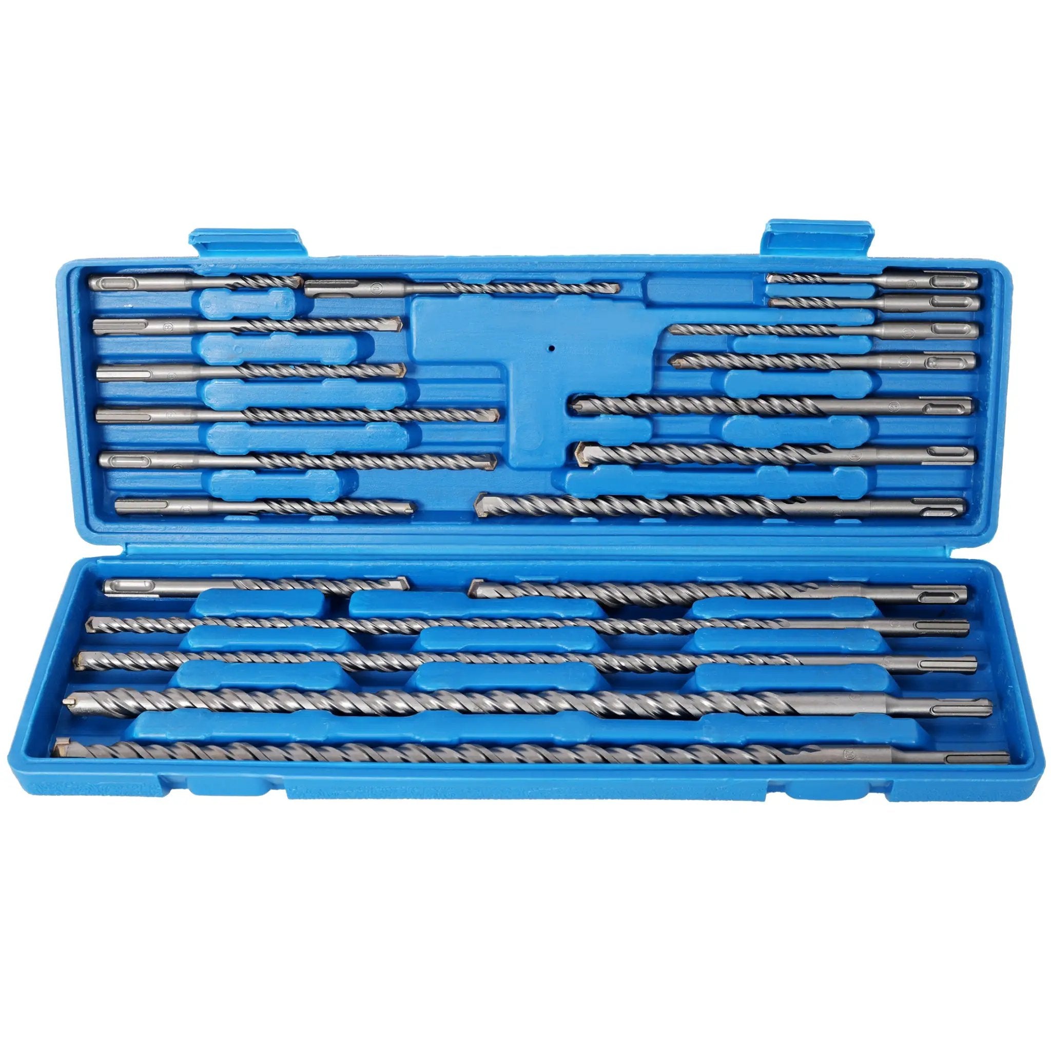 20pcs Impact Hammer Drill Bit Set, SDS Plus, Carbide Tipped with Storage Case by HouseOfZazla