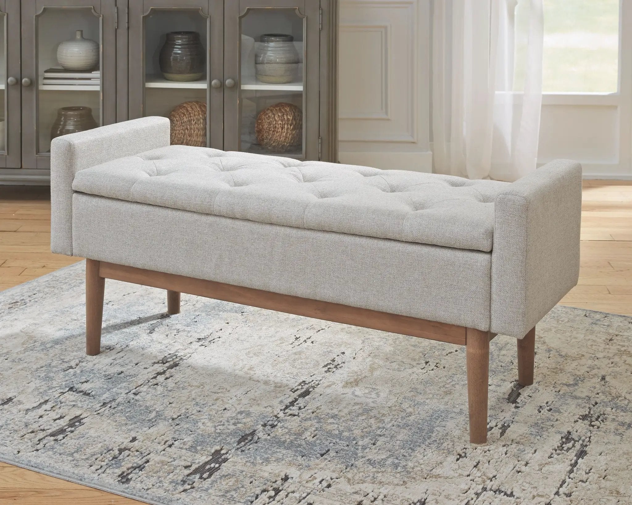 Briarson - Storage Bench - Beige / Brown by Unique Piece Furniture