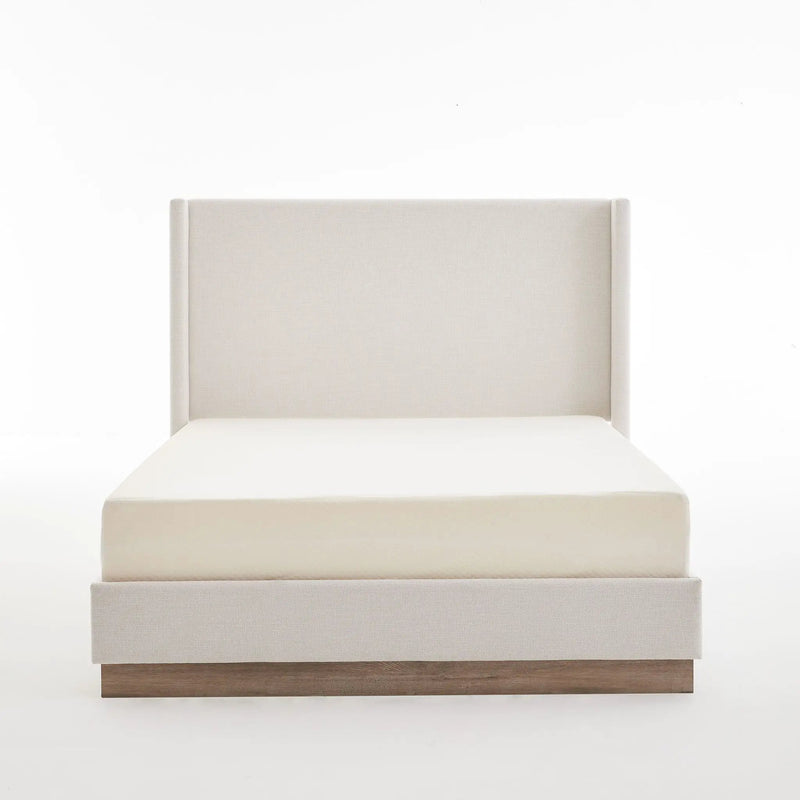Hosford - Minimalist Upholstered Wingback Bed