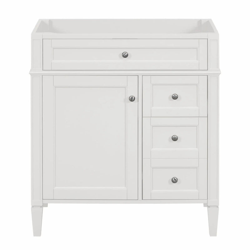 Bathroom Vanity With 2 Drawers And Tip-Out Drawer, Storage Cabinet by Unique Piece Furniture