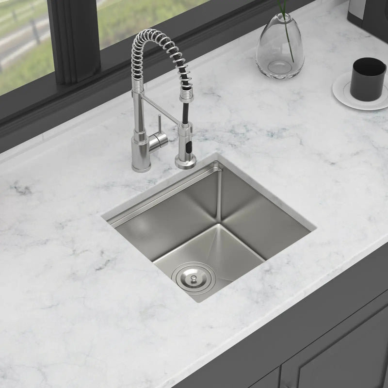17" Undermount Kitchen Sink - Single Bowl by HouseOfZazla