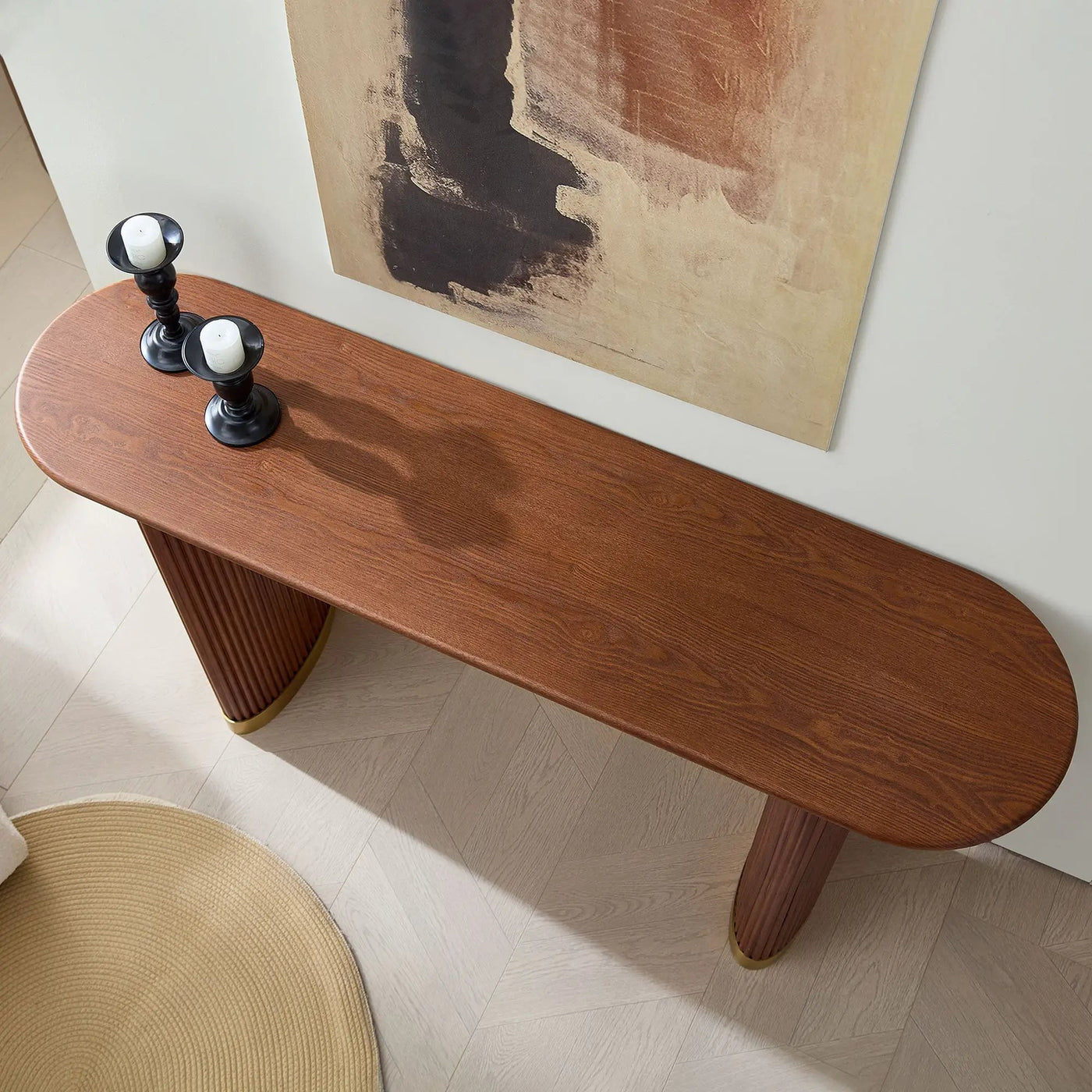 Modern 59.1 Inch Entryway Table for Living Room by HouseOfZazla