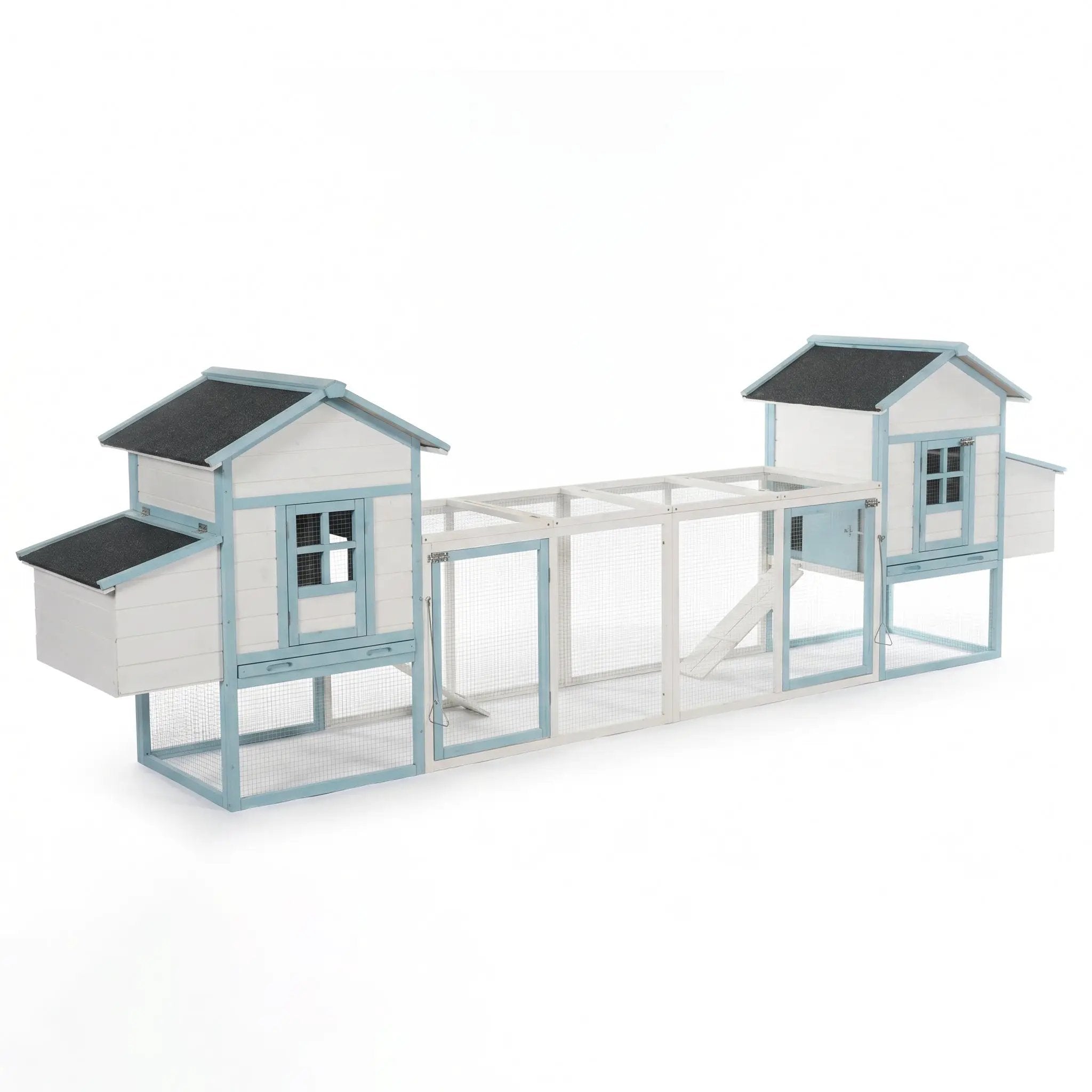 Large Wooden Chicken Coop with Double Nesting Boxes by HouseOfZazla
