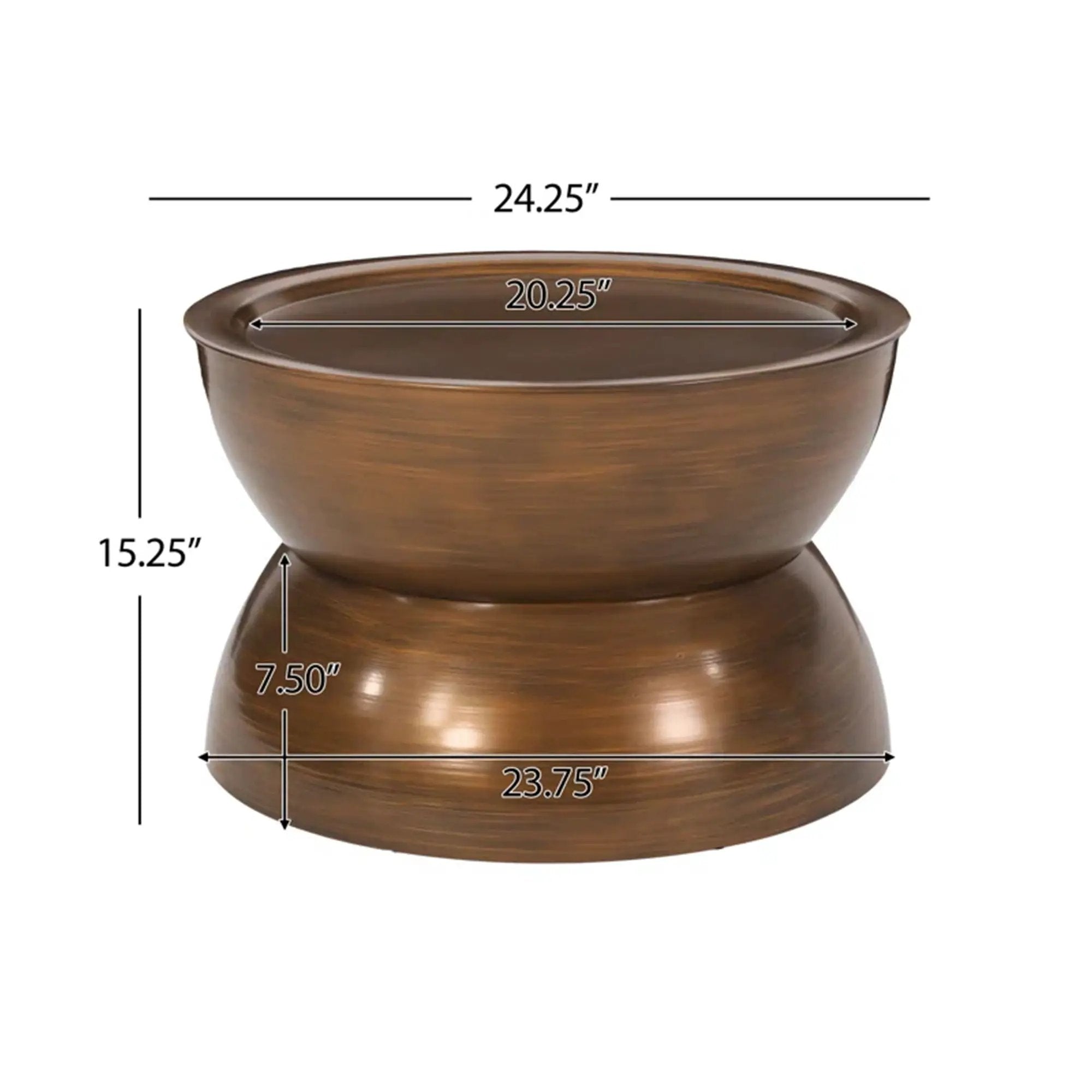 Sparling Modern Iron Hourglass Coffee Table by HouseOfZazla