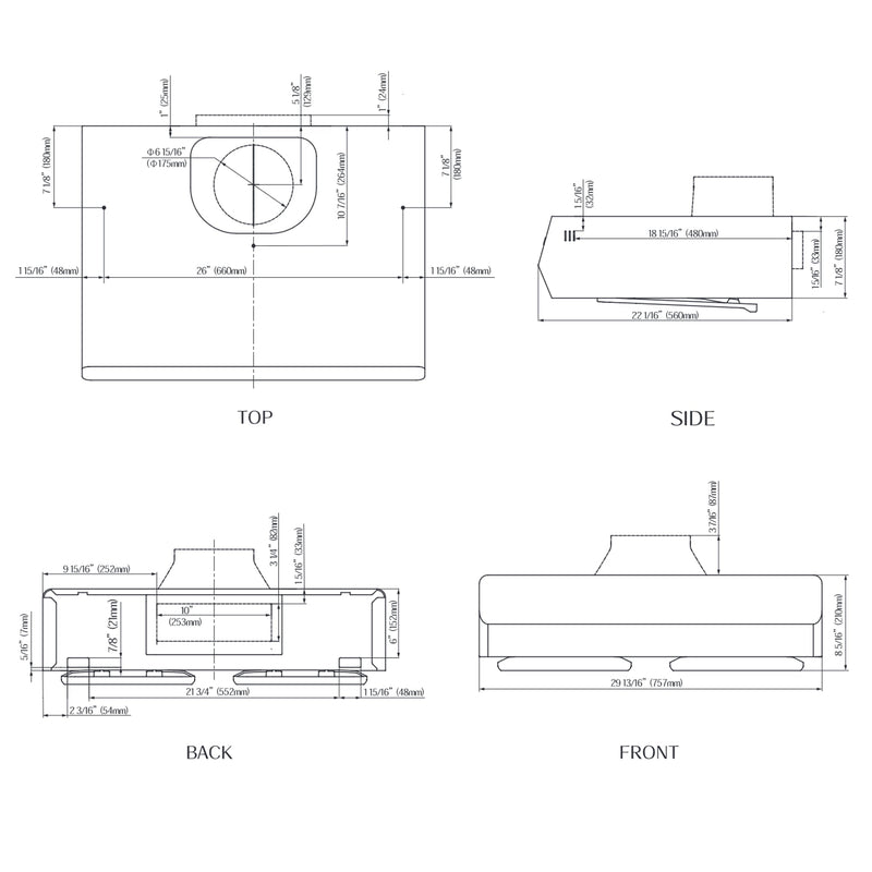 30" Under-Cabinet Convertible Pixie Air Series | UQG3002, photo 6 of 6