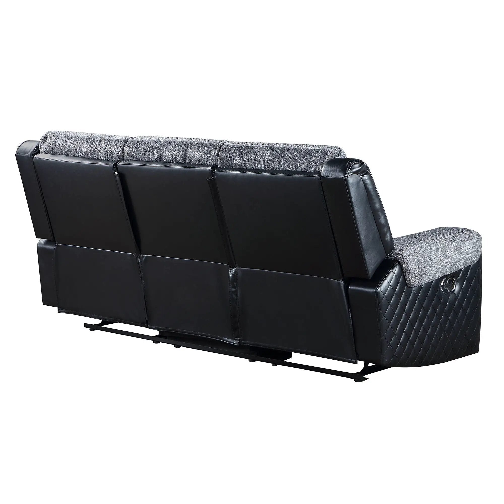 Alicia - Reclining Sofa - Gray / Black by Unique Piece Furniture