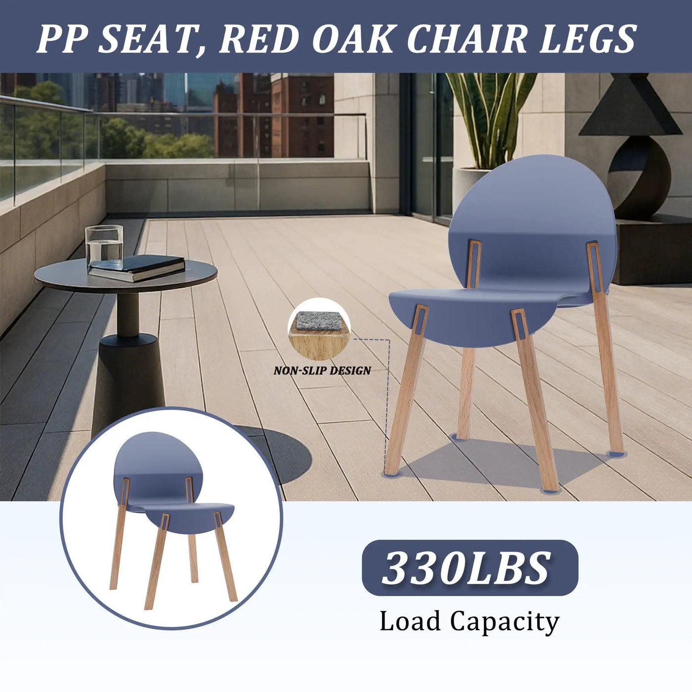 4 Piece Set Of Single Chairs, Traditional Elements With Round Table by HouseOfZazla