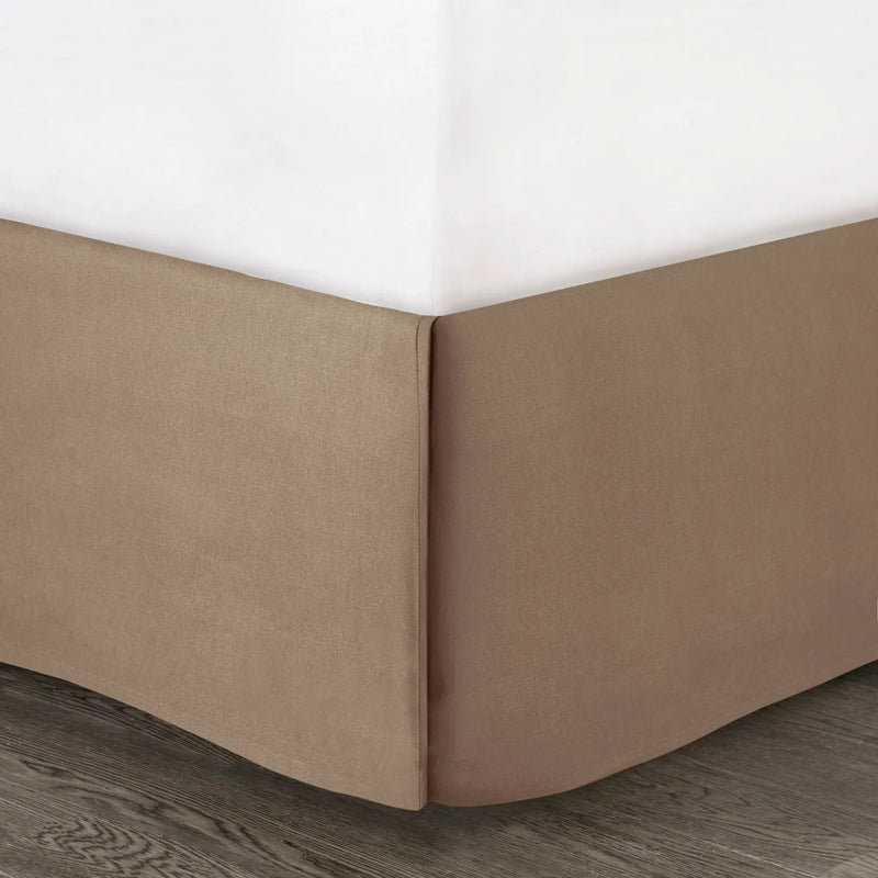 7 Piece Faux Suede Comforter Set Tan California King by HouseOfZazla