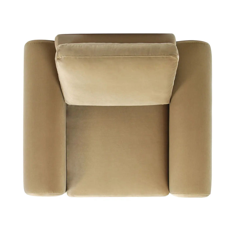 Mason - Arched Arm Chair - Camel Brown Beige by Unique Piece Furniture