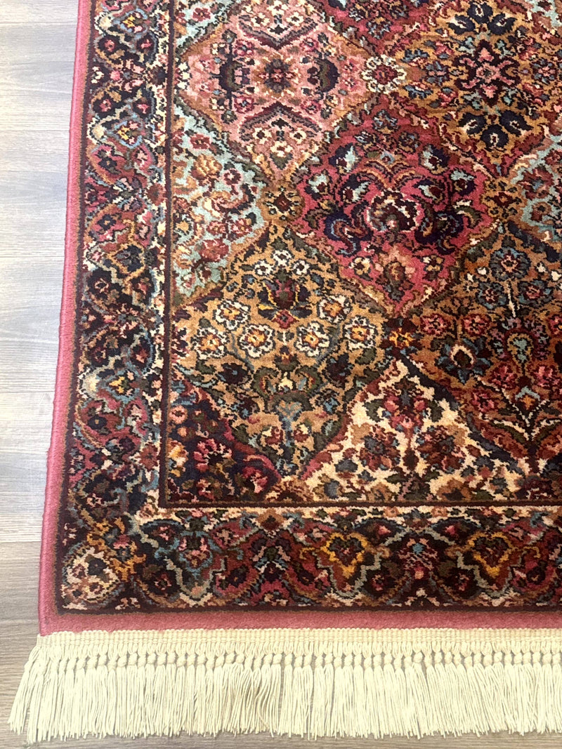 Karastan Rug 3x5 Multicolor Panel Kirman #717, Original 700 Series, Wool Pile, Discontinued by Jewel Rugs