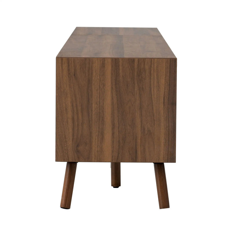 TV Stand With Drawers And Cable Management - Walnut