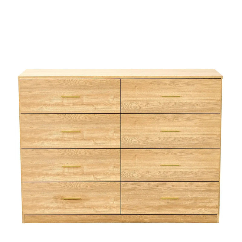 Modern Drawer Dresser For Bedroom, Ample Storage Wide Chest Of Drawers by HouseOfZazla