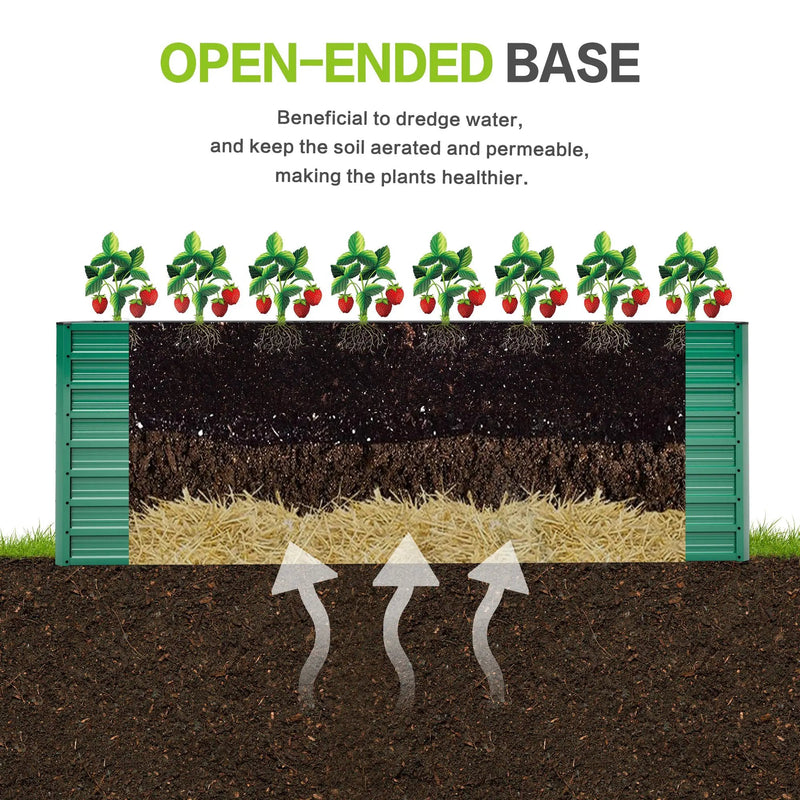 93.7" x 31.5" x 32.3" Raised Garden Bed Kit by HouseOfZazla
