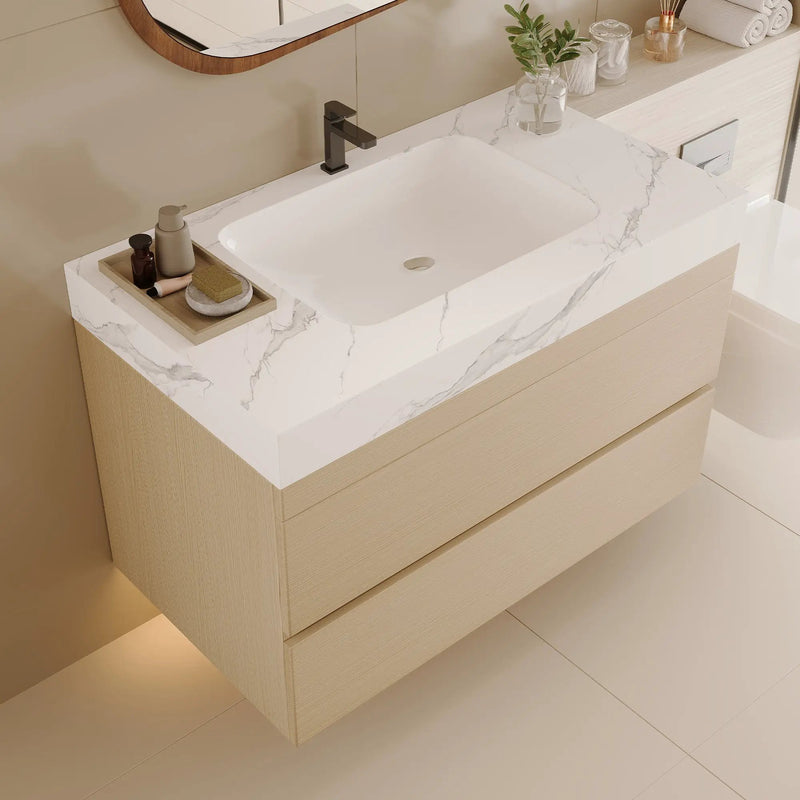 Modern Floating Bathroom Vanity by HouseOfZazla