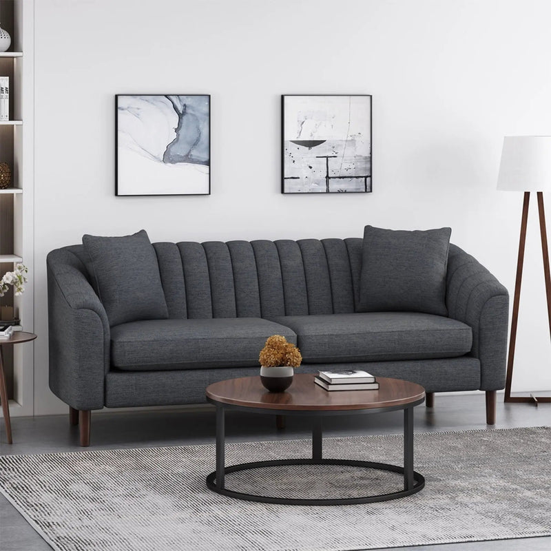 Contemporary 3 Seater Sofa With Accents by HouseOfZazla