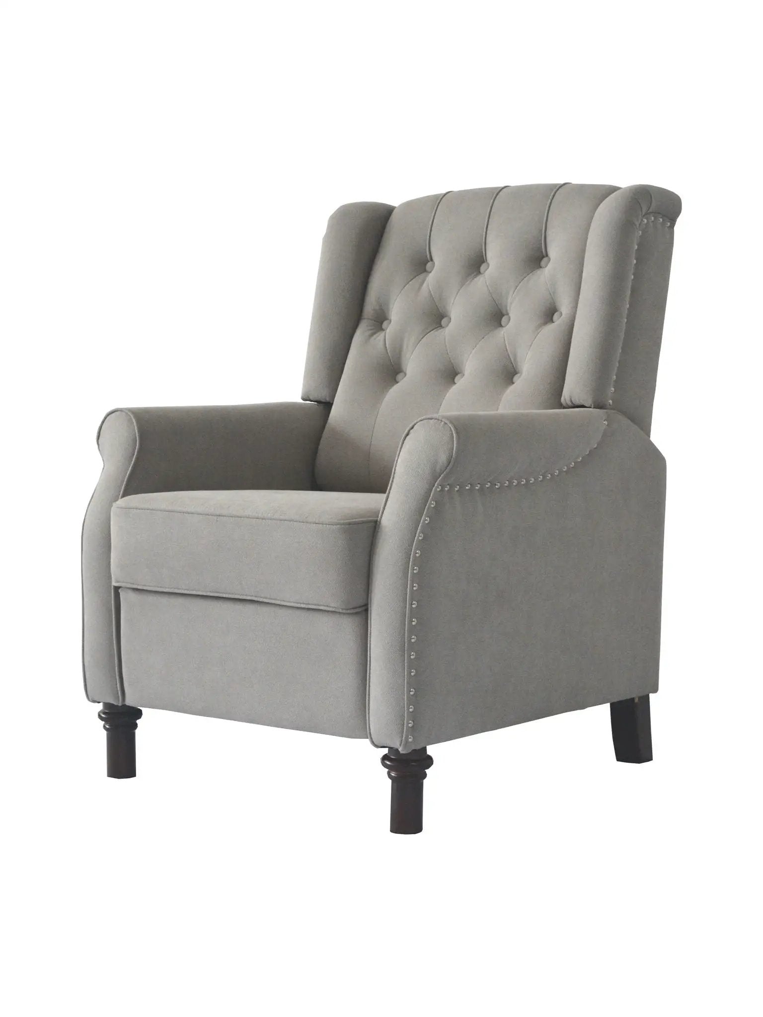 Brand New Recliner Sofa Cozy Soft Living Room Sofa Chair - Light Gray by Unique Piece Furniture