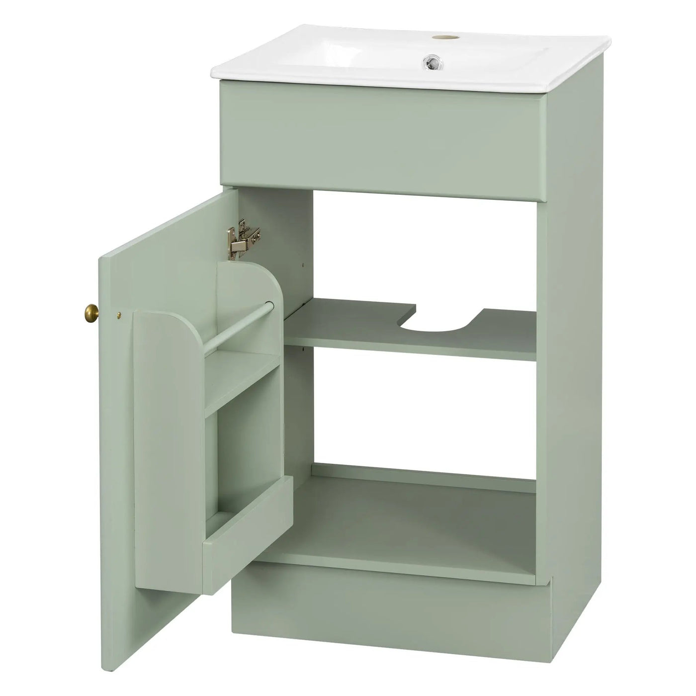 Bathroom Vanity With Sink, Cabinet With Adjustable Shelf by HouseOfZazla