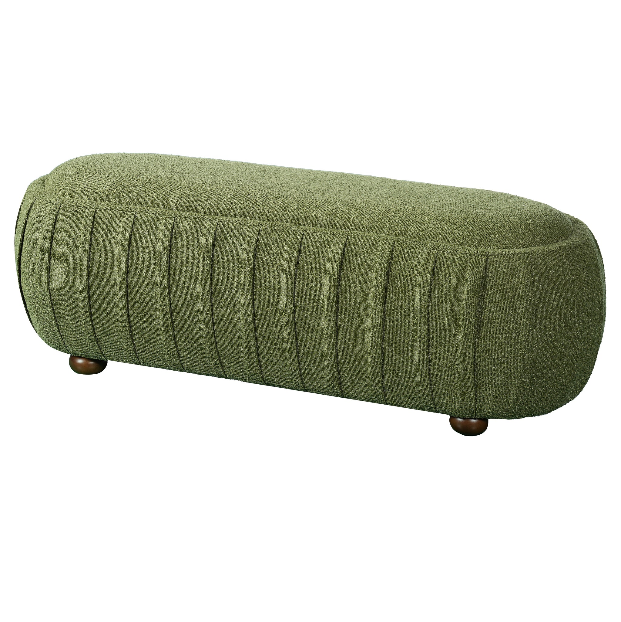 Upholstered Ottoman, Oval Shape by HouseOfZazla