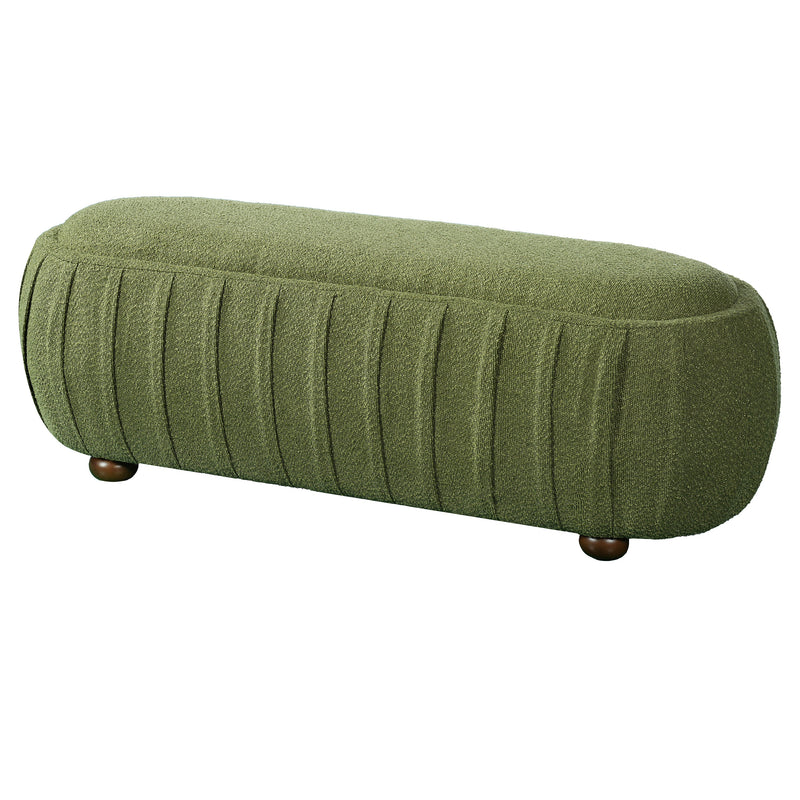 Upholstered Ottoman, Oval Shape by HouseOfZazla