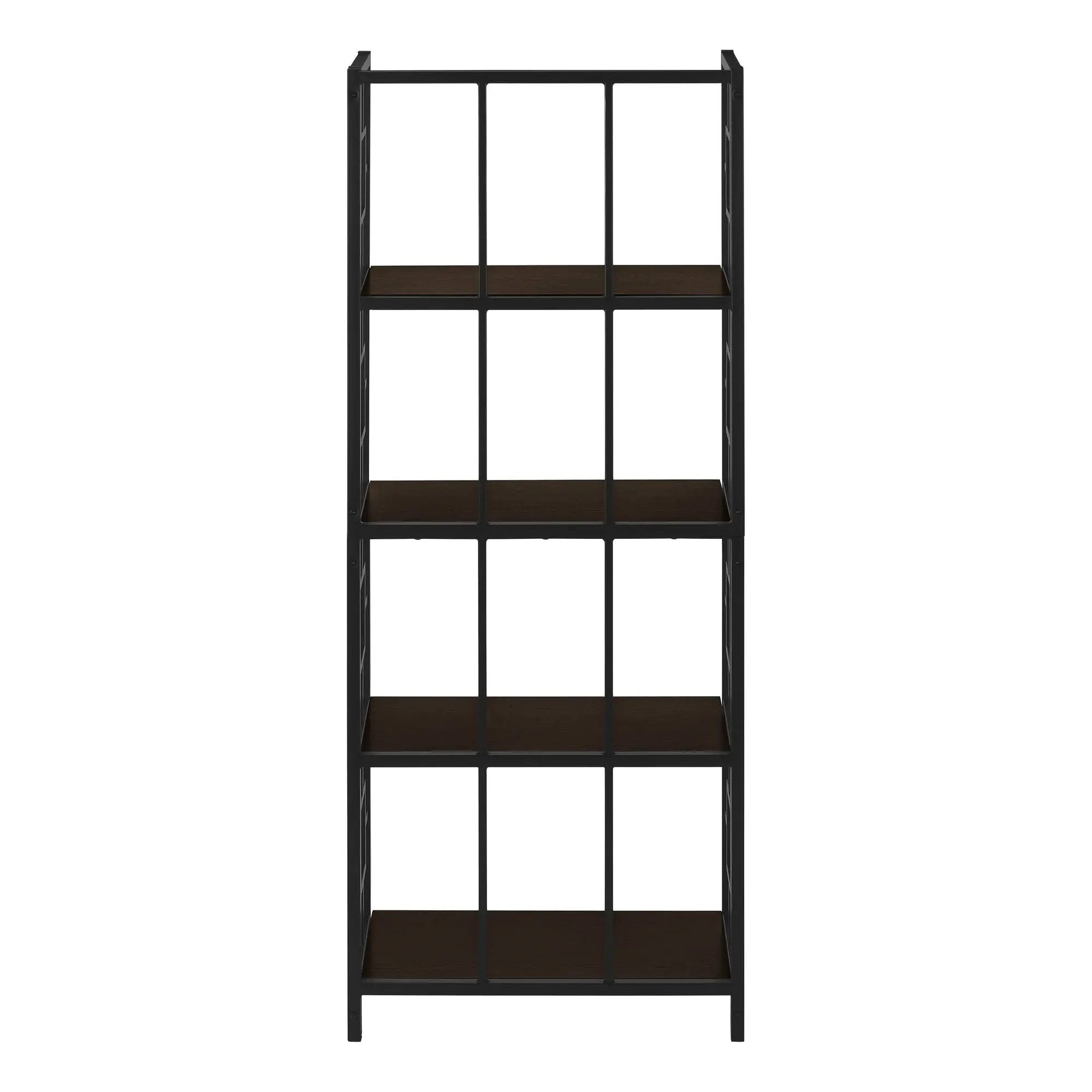 Bookshelf, Bookcase, Etagere, 4 Tier, For Office, Contemporary & Modern - Espresso by Unique Piece Furniture