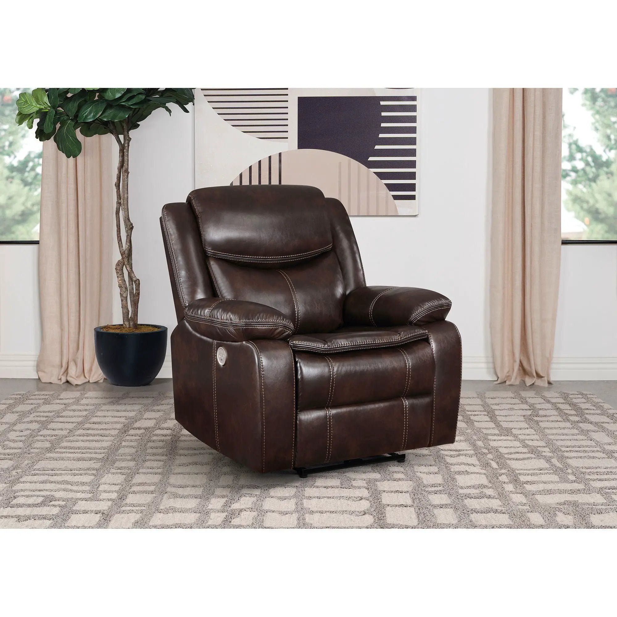 Salerno - Power Recliner Chair With USB Charging by Unique Piece Furniture