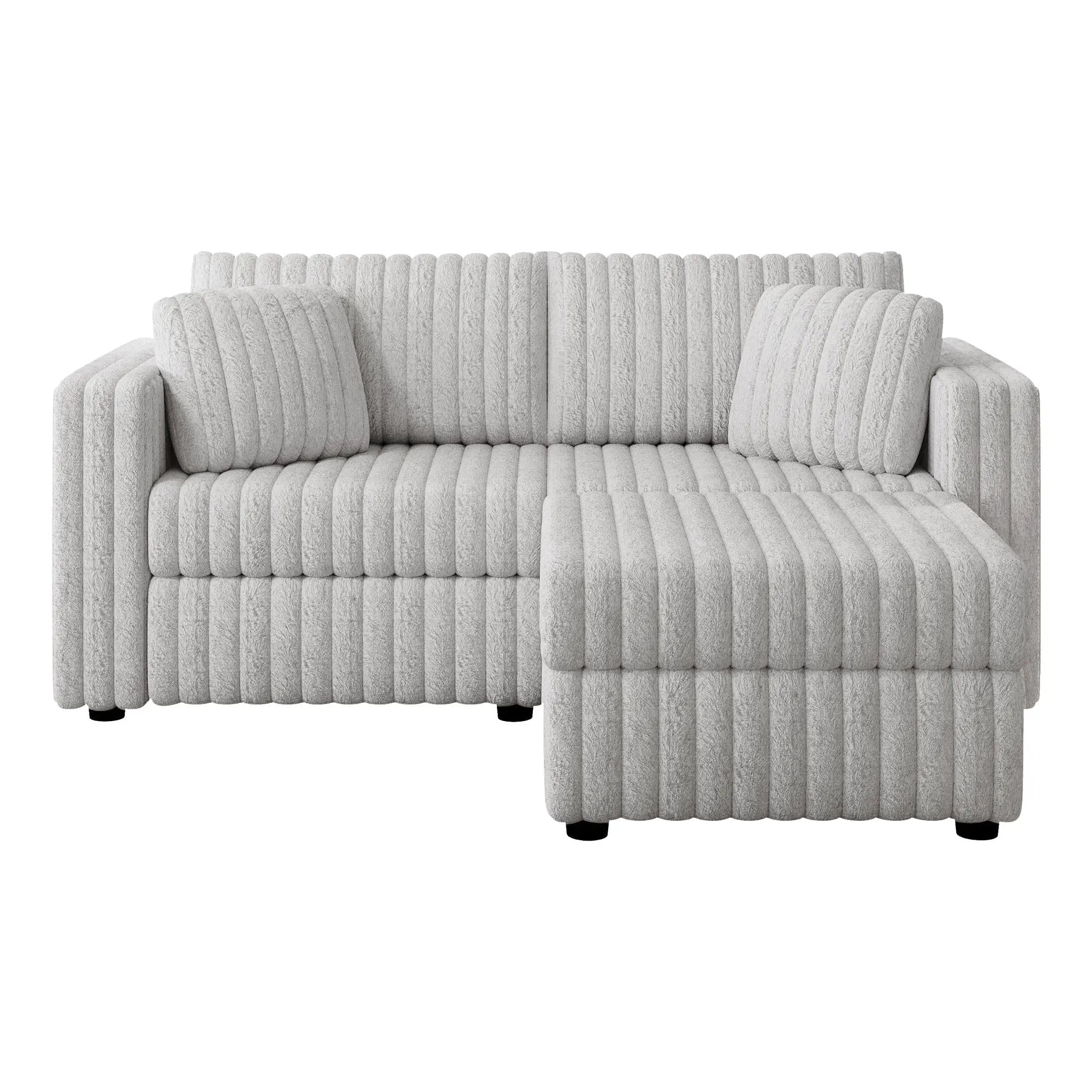 75.6" Soft Modular 2-Person Sofa with Hydraulic Lift by HouseOfZazla
