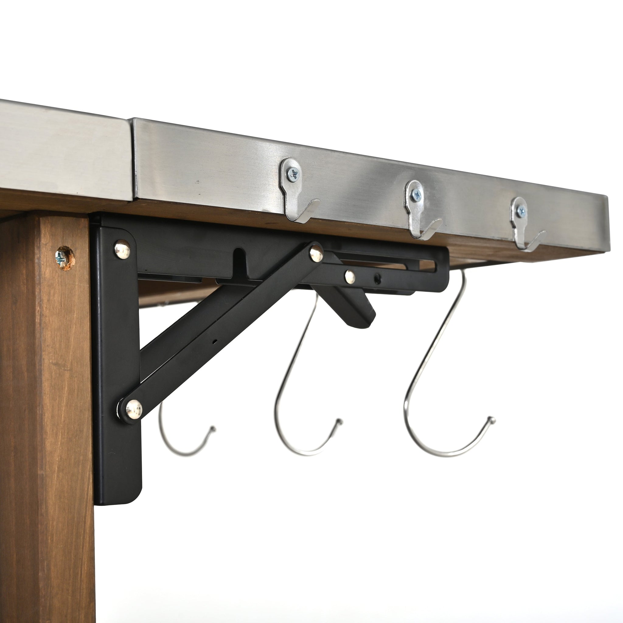 54.33' Farmhouse Rolling Outdoor Kitchen Cart by HouseOfZazla