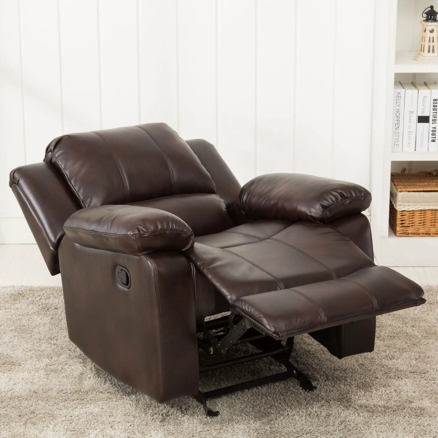 Charlotte - Glider Recliner With Classic Style by HouseOfZazla