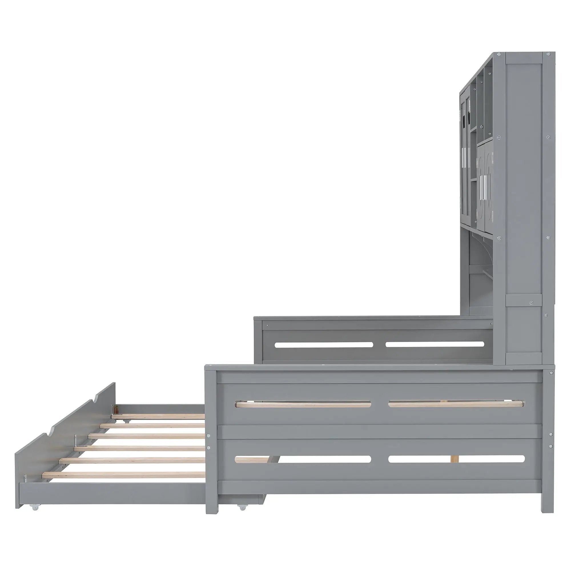 Daybed With All-In-One Cabinet And Shelf by HouseOfZazla
