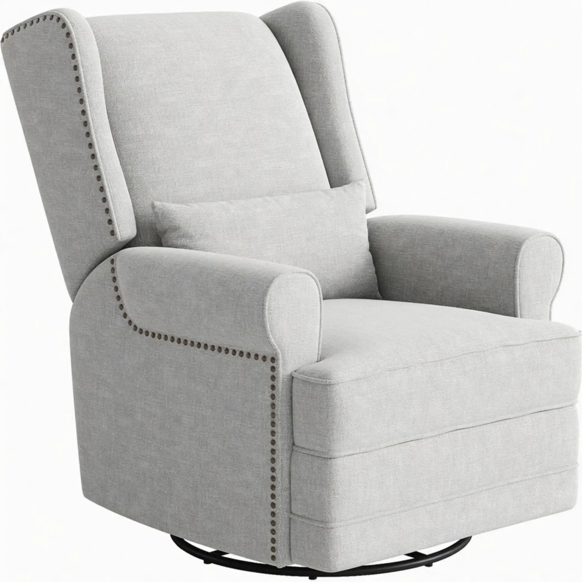 Extra Wide Swivel Recliner Glider Chair With Footrest by HouseOfZazla