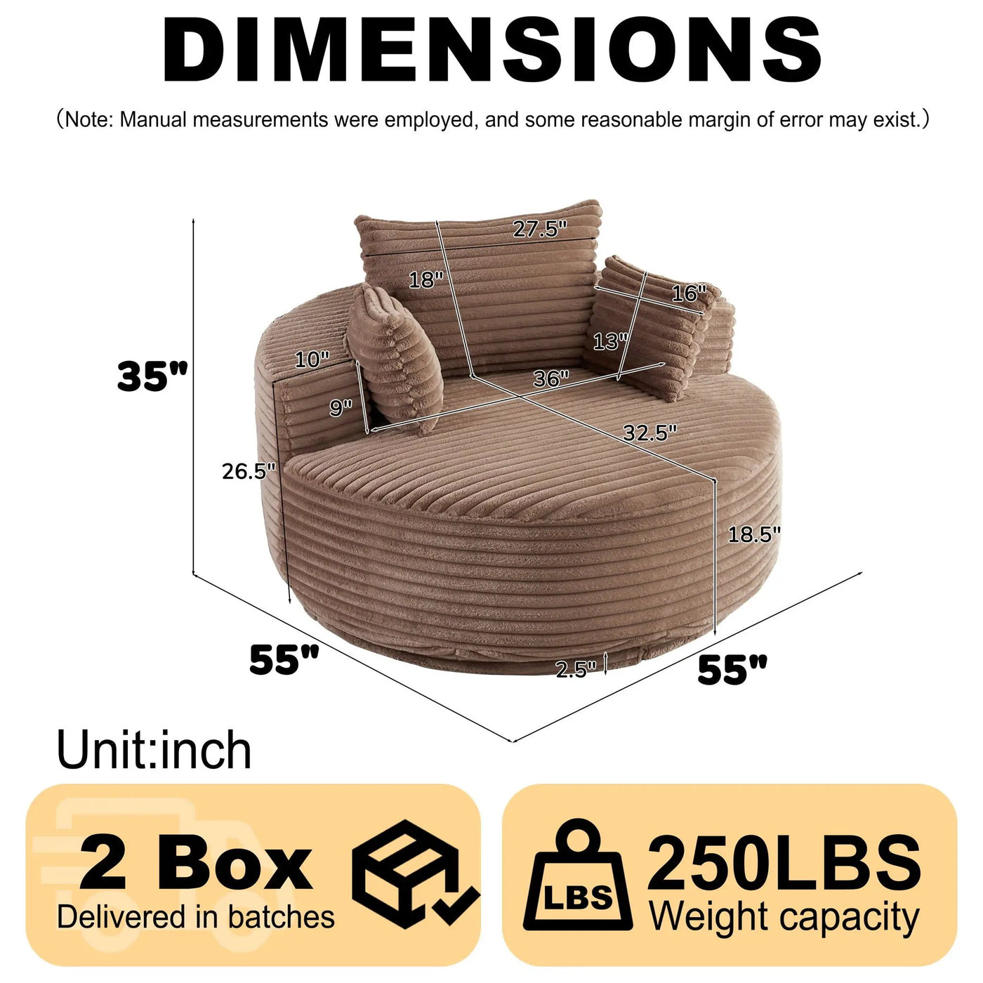 Single Sofa, Sleeper Chair For Living Room by HouseOfZazla