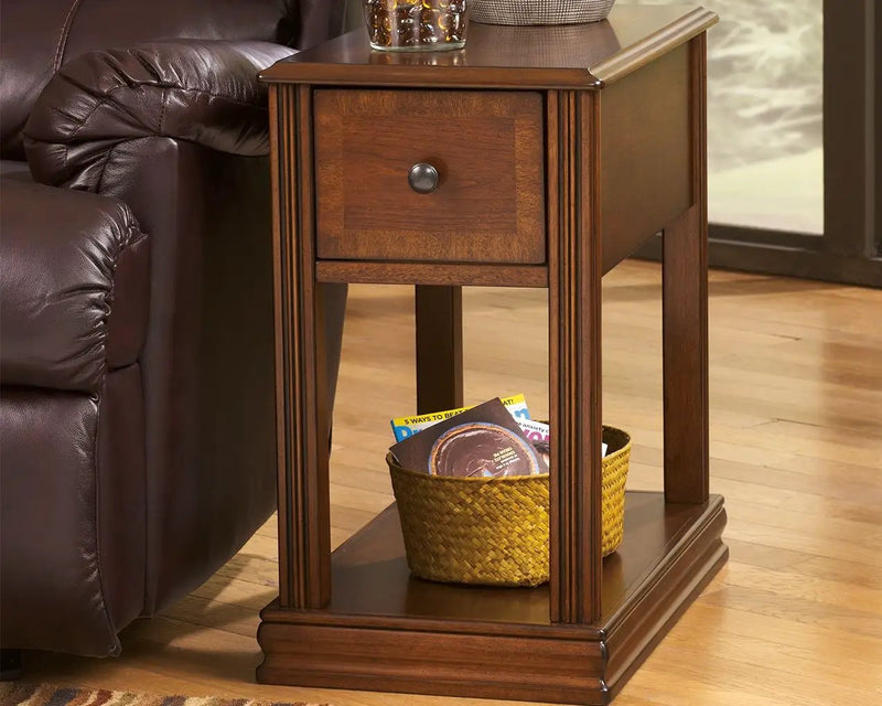 Breegin - Chair Side End Table - Removable Tray - Brown by Unique Piece Furniture